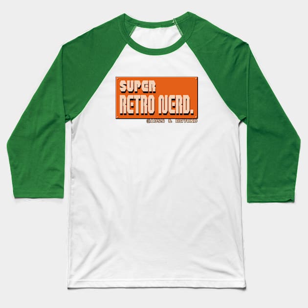 Super Retro Nerd Baseball T-Shirt by TheGamingGeeks